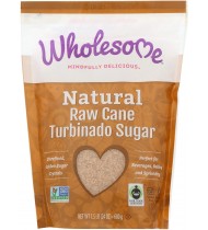 Wholesome Sweeteners Turbinado Raw Sugar (12x1.5 LB)
