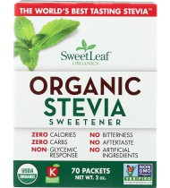 SweetLeaf Organic Stevia Sweetener Packets (1x70 Ct)