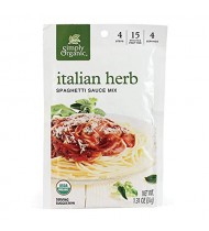 Simply Organic Italian Herb Spag Sauce (12x1.31Oz)