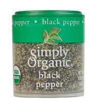 Simply Organic Mini Ground Pepper Black Med (6x.56 Oz)
