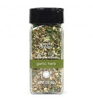 Simply Organic Organic Spice Right Everyday Blends, Garlic Herb (6X2 OZ)