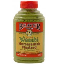 Beaver Foods Mustard Horseradish Wasabi (6x12.5Oz)