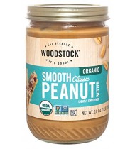 Woodstock Org Classic Smooth Peanut Butter (12x16 Oz)