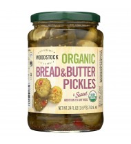 Woodstock Bread & Butter Sweet Pickles (6x24 Oz)