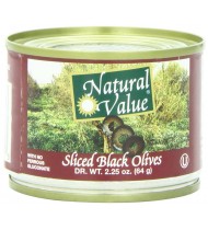 Natural Value Sliced Black Olives (24x2.25Oz)