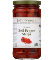 Jeff's Naturals Rd Pepper Strips Roasted (6x12OZ )