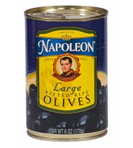 Napoleon Black Pitted Olives (12x6Oz)