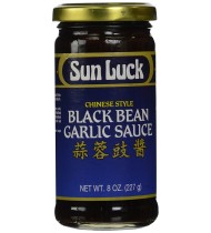 Sun Luck Blck Bn Garlic Sauce (1x8OZ )