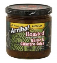 Arriba! Fire Roasted Southwestern Garlic & Cilantro Salsa (6x16Oz)