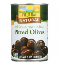 Field Day Olives Medium Pitted Canned Ripe (12x6Oz)