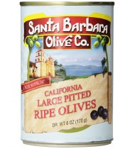 Santa Barbara Black Large Pitted Olives (12x6 Oz)