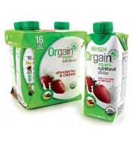 Orgain Straw/Cre (3x4Pack )