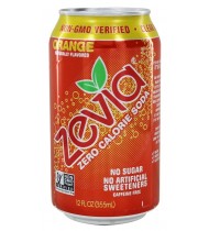 Zevia Natural Orange Diet Soda (4x6x12 Oz) 