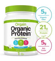 Orgain Organic Plant Based Protein Powder, Sweet Vanilla Bean (1X1.02 Lb )