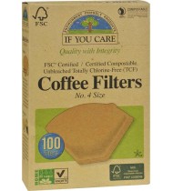 If You Care Coffee Filter #4 Cone Brown Coffee Filter (1x100 CT)