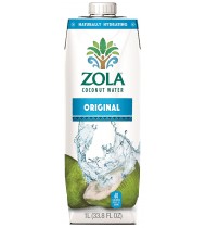 Zola Brazilian Fruits 100% Natural Coconut Water (12x33.8Oz)
