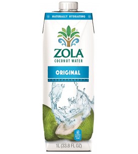 Zola Brazilian Fruits 100% Natural Coconut Water (12x33.8Oz)