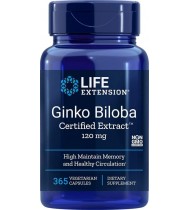 Life Extension Ginkgo Biloba 120mg 365 Capsules