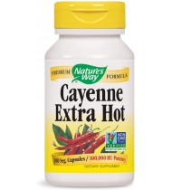 Nature's Way Cayenne Extra Hot 100,000 HU Potency, 100 Vcaps