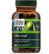 Gaia Herbs Olive Leaf, Vegan Liquid Capsules, 120 Count, 680mg