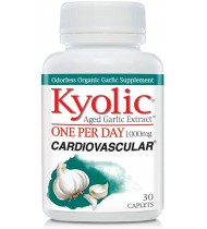 Kyolic Aged Garlic Extract One Per Day Cardiovascular Supplement, 30 Vegetarian Capsules
