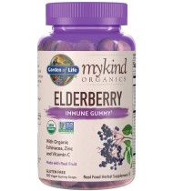 Garden of Life Mykind Organics Elderberry Plant Based Immune Gummy - 120 Gummies