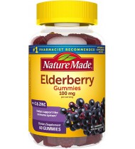 Nature Made Elderberry 100mg with Vitamin C & Zinc Gummies, 60 count