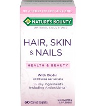 Nature's Bounty, Skin & Nails Formula, 60 Coated Caplets