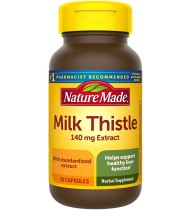 Nature Made Milk Thistle 140 mg Capsules, 50 Count