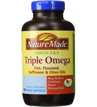 Nature Made Triple Omega 3 6 9 - 180 Softgels