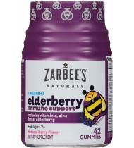 Zarbee's Naturals Children's Elderberry Immune Support, 42 Gummies