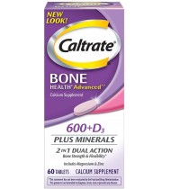 Caltrate 600+D3 Plus Minerals (60 Count)