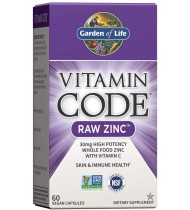 Garden of Life Vitamin Code Raw Zinc, 30mg, 60 Capsules