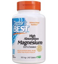 Doctor's Best High Absorption Magnesium Glycinate Lysinate, 100 mg, 240 Tablets