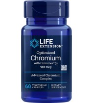 Life Extension Optimized Chromium with Crominex 3+, 500 mcg, 60 Capsules