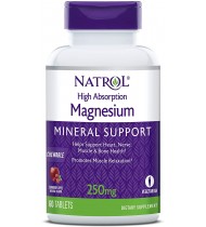 Natrol High Absorption Magnesium Chew Tablets, 60 Count