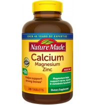 Nature Made Calcium, Magnesium Oxide, Zinc, 300 Count