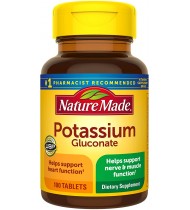 Nature Made Potassium Gluconate 550 mg Tablets, 100 Count