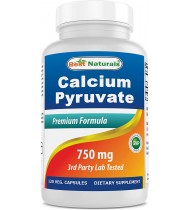Best Naturals Calcium Pyruvate, 750 mg 120 Capsules