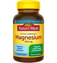 Nature Made Extra Strength Magnesium Oxide 400 mg Softgels, 60 Count