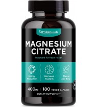 Magnesium Citrate Powder Capsules 400mg – 180 Count