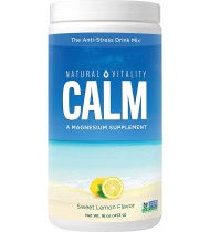 Natural Vitality Calm, Magnesium Citrate Supplement Powder, Lemon - 16 ounce
