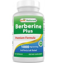 Best Naturals Berberine Plus 1000mg/Serving 120 Capsules 