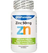 DrFormulas Zinc Supplement 50mg, 100 capsules