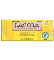 Dagoba Organic Chocolate Bar Lemonberry (12x2 OZ)