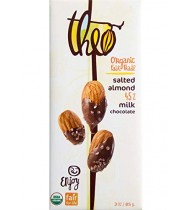 Theo Chocolate Mk Chocolate Slt Almond (12x3OZ )