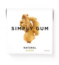 Simply Gum All Natural Gum Ginger (12X15 Ct)