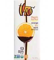 Theo Chocolate Dark Chocolate Bar With Orange (12x3Oz)