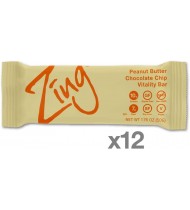 Zing Bars Peanut Butter Choc Chip Bars (12x1.76Oz) 