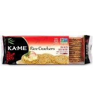 Ka-Me Rice Crunch Cracker Black Sesame & Soy Sauce (12x3.5Oz)